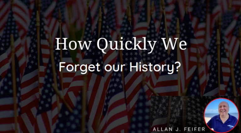 How quickly we forget our history
